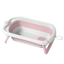 Детская ванночка для купания Carrello Mira CRL-17103 Blush Pink розовая с подушкой